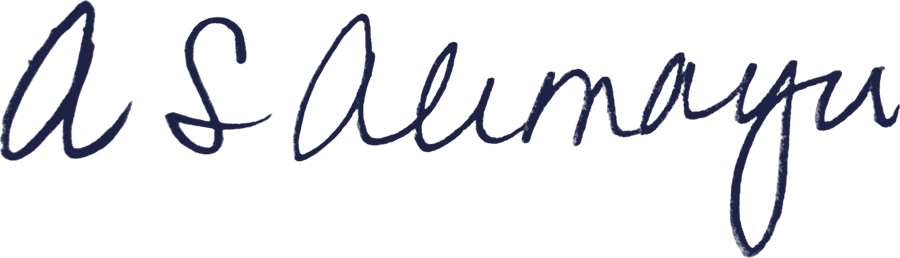 Signature of Allison Alimayu